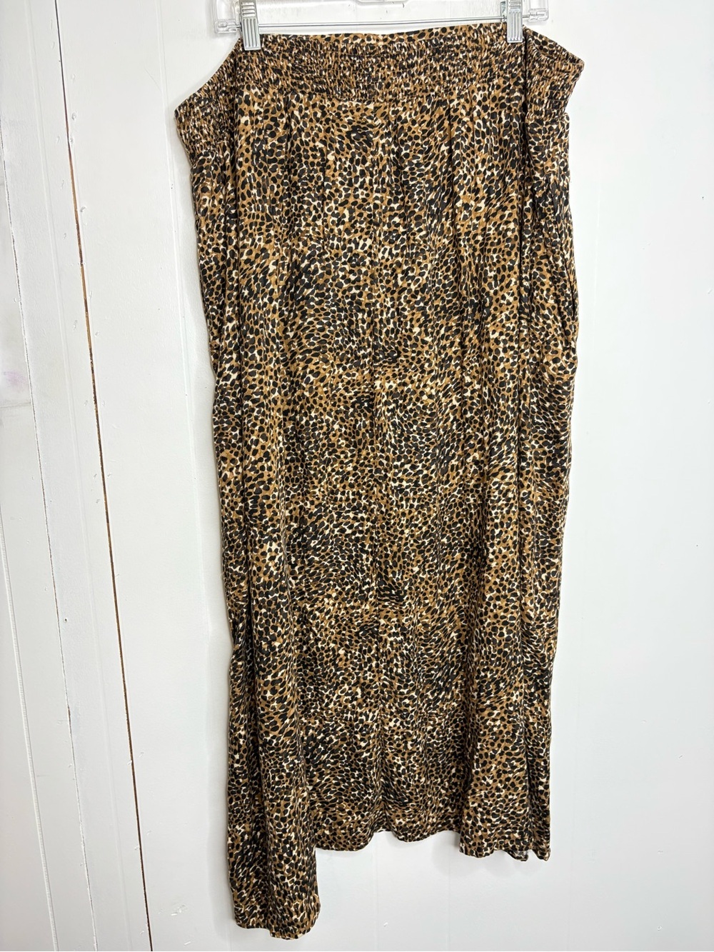 Old Navy Skirt Womens XXL Tall Maxi Leopard Elastic Waist Eclectic Grunge - Picture 2 of 7
